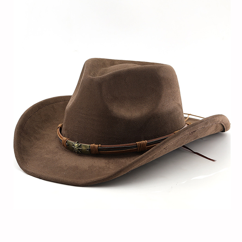 Cowboy Hat Straw - Erkekler ve Kadınlar İçin Süet Kovboy