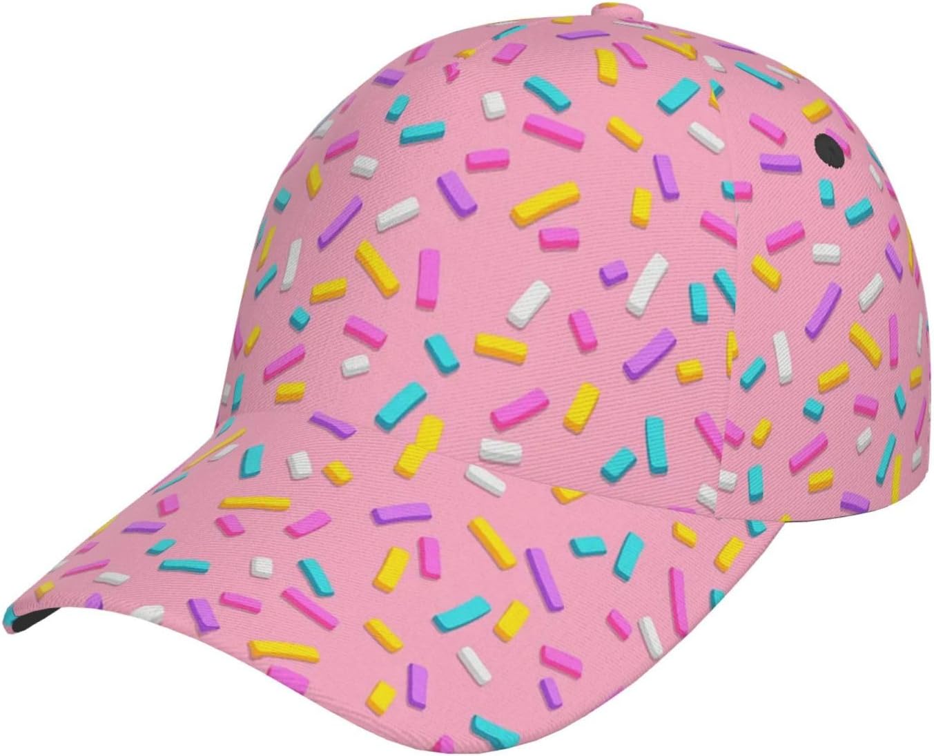 Golf Cap Dad - Pembe Dekoratif Sprinkles Erkek beyzbol şapkası