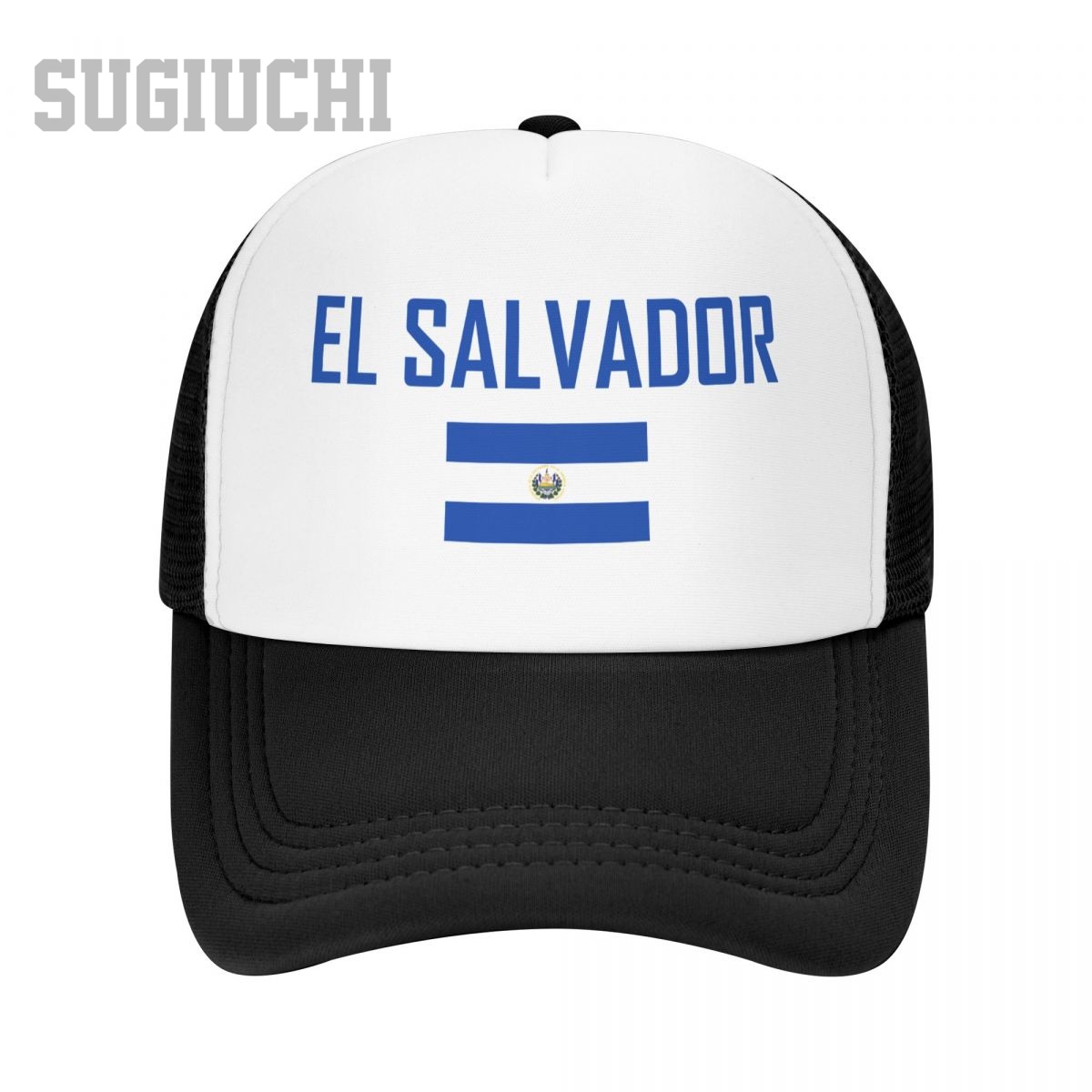 Trucker Cap Mesh - Örgü Şapka, EL SALVADOR Bayrağı ve