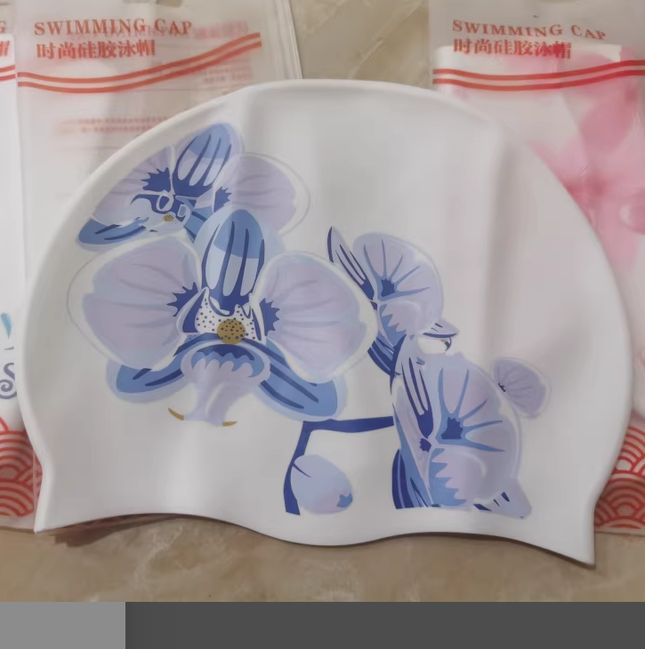 Swim Hat Silicone - Silikon yüzme şapkaları su geçirmez sevimli