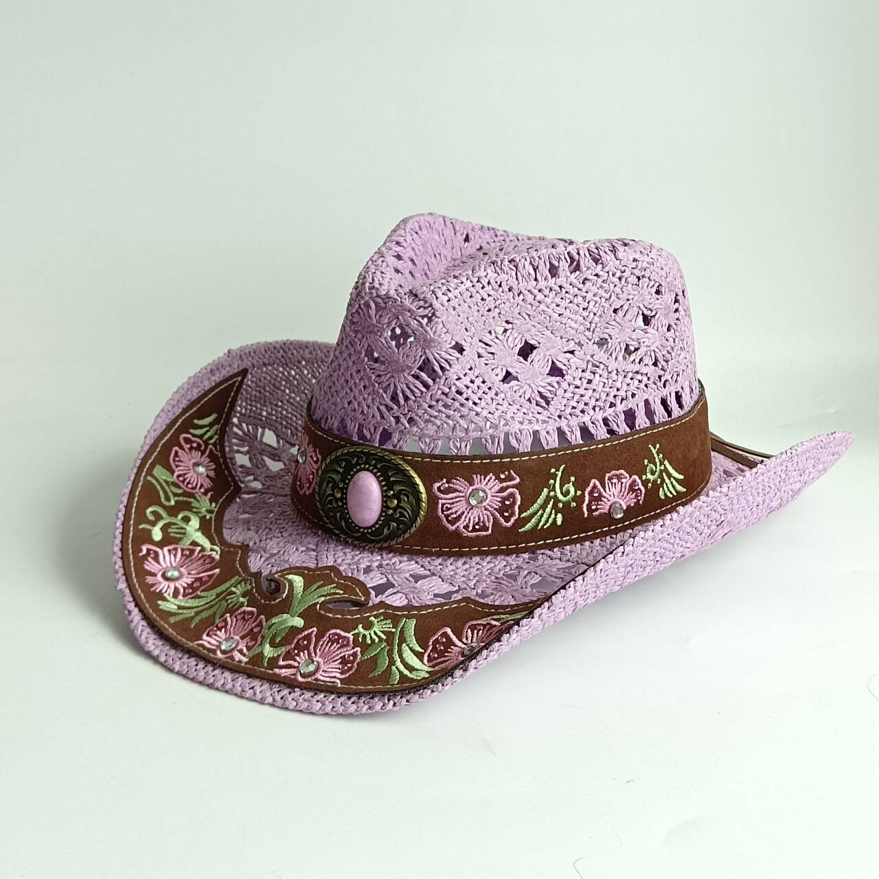 Kadınlar için Oymalı Kroşe Bat - Cowboy Hat Straw incelemesi ve fiyatı