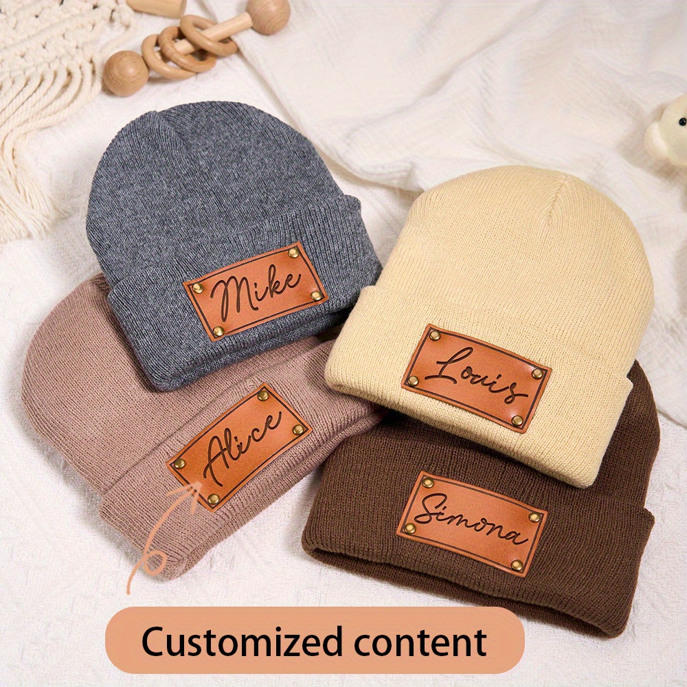 Özel Deri Yama Detaylı Bere, Ü - Beanie Cuffed Knit incelemesi ve fiyatı