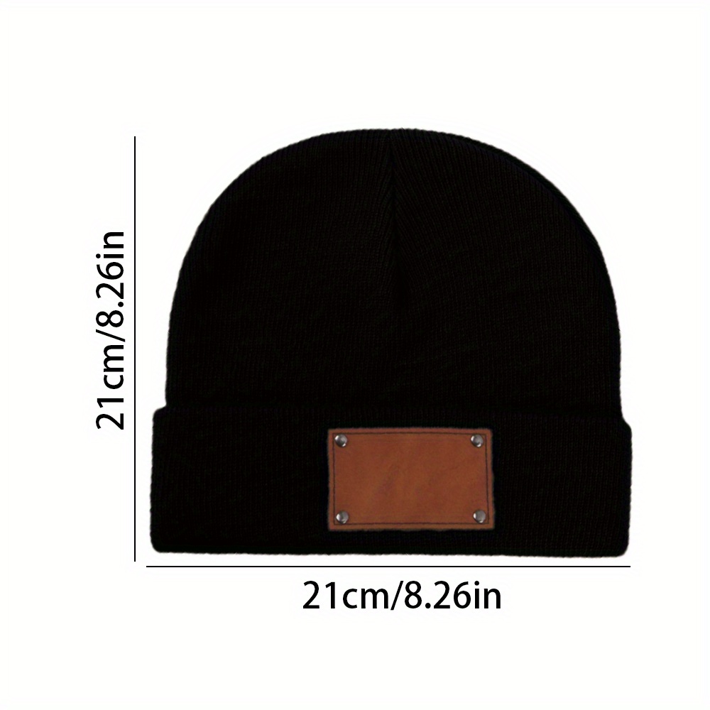 İsim Yazılı Özel Deri Etiketli - Beanie Cuffed Knit incelemesi ve fiyatı